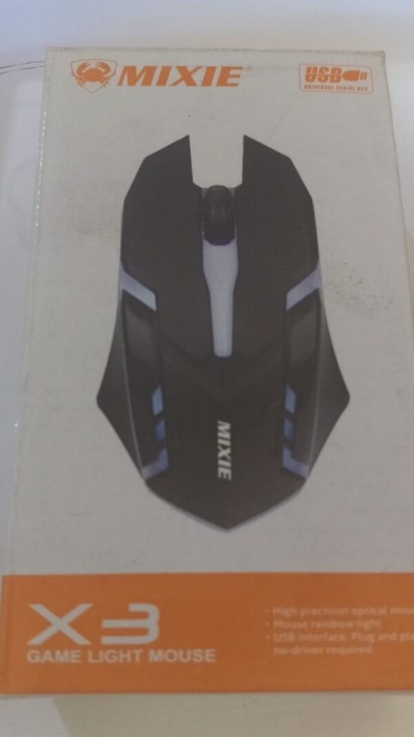 Mouse Mixie Usb. Optical Modelo: X3 Blanco - Image 5