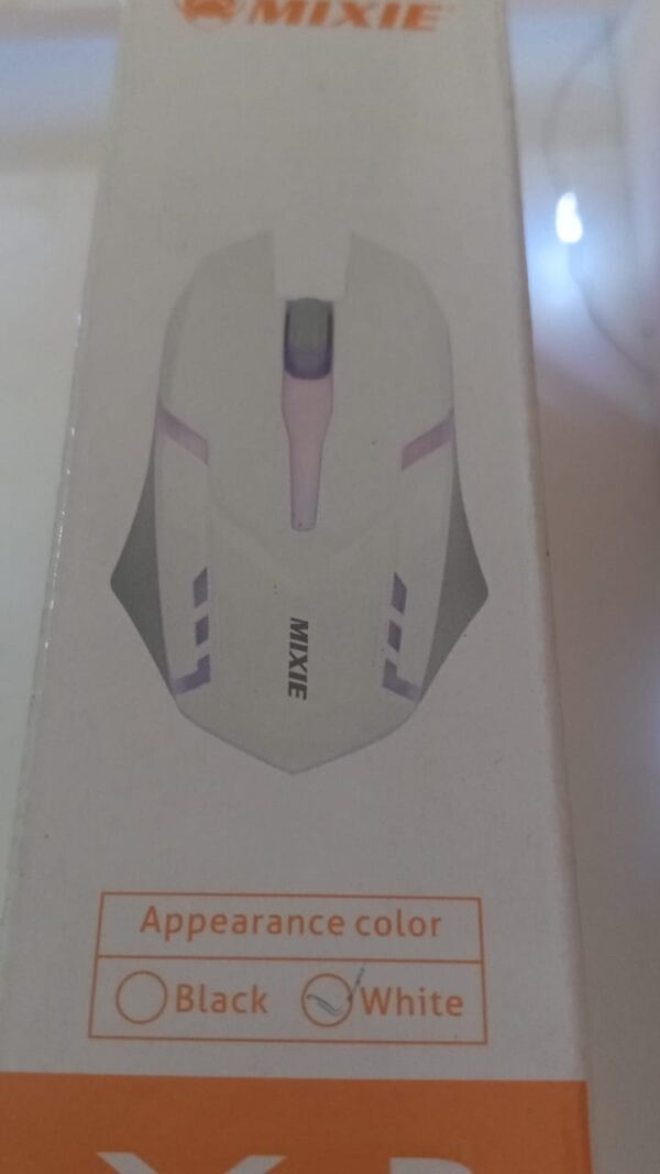 Mouse Mixie Usb. Optical Modelo: X3 Blanco - Image 3