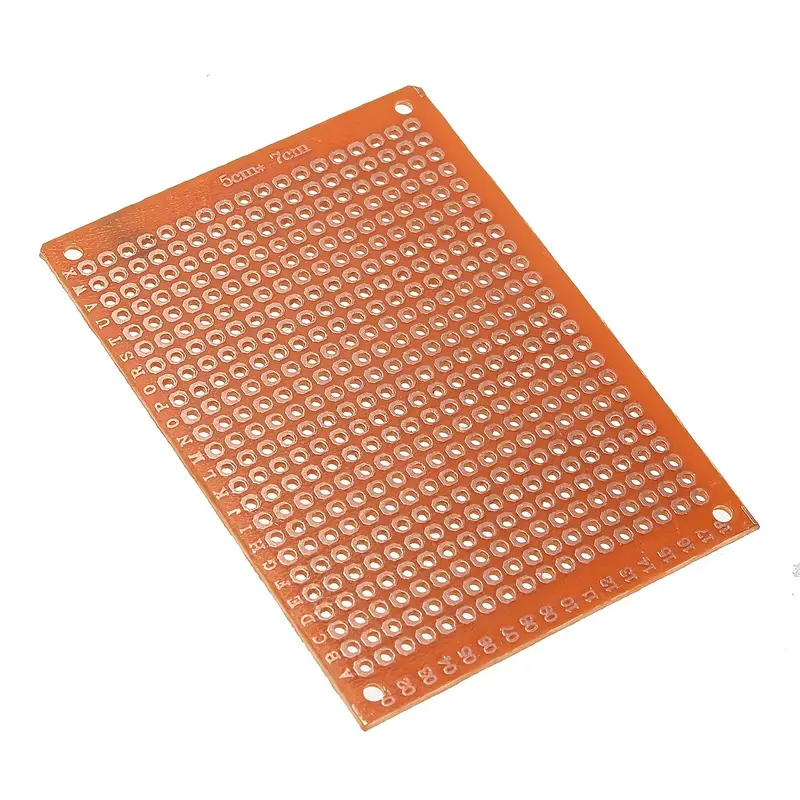 Placas de Prototipo PCB de Plástico de Alta Calidad, Breadboard de 5x7cm para Experimentos Electrónicos