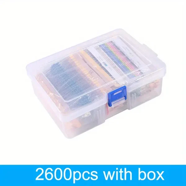 Kit  de Resistencias para Raspberry Pi - 600pcs, 130 Valores  (1 Ohm-3.0 metros), Película Metálica de 1/4W, - Image 2