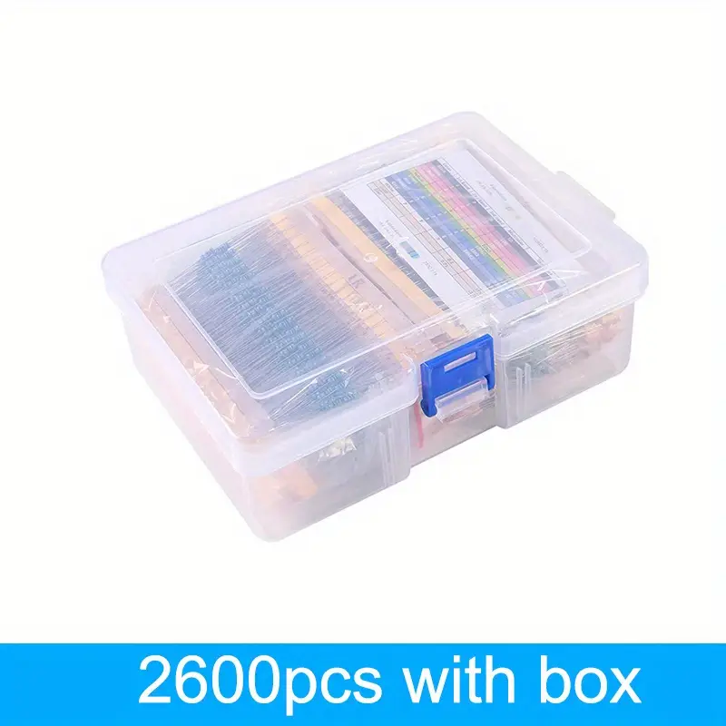 Kit  de Resistencias para Raspberry Pi - 600pcs, 130 Valores  (1 Ohm-3.0 metros), Película Metálica de 1/4W, - Image 2
