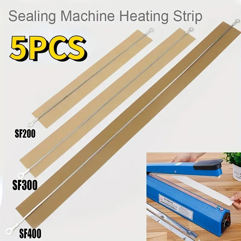 Tira de Calentamiento para Máquina de Sellado de 200/300/400mm Útil Elemento de Alambre de Calor para Selladora de Impulso por unidad
