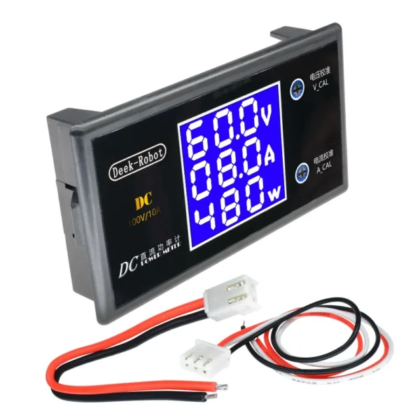 Voltímetro Digital LCD, amperímetro, vatímetro, medidor de potencia de corriente de voltaje, Detector de voltios, Monitor DC 0 a 100V 10A 1000W - Image 2