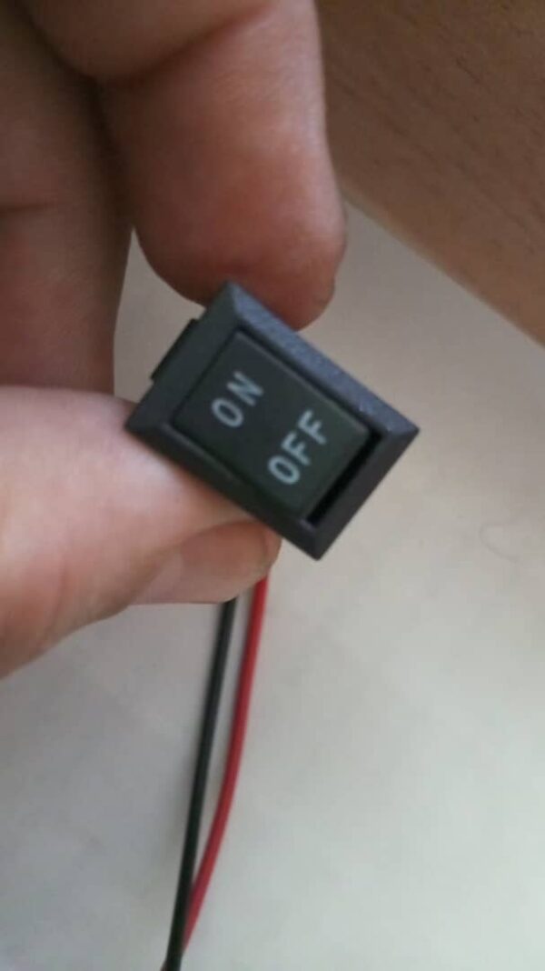 switch interruptor de botón 15x21mm SPST 2Pin 6A 250V 10A 125V KCD1-101 interruptor basculante con cable