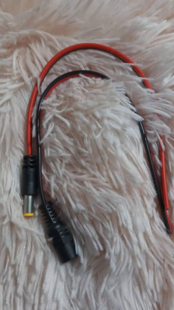 Conector de cable de toma de corriente de 12 V CC 5,5*2,1 mm Enchufe macho hembra - Image 3