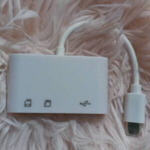 Adaptador tipo C 3 en 1 Multipuerto TF CF SD Lector de tarjetas de memoria