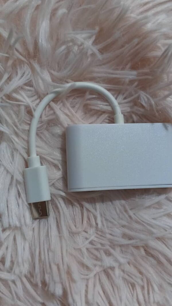 Adaptador tipo C 3 en 1 Multipuerto TF CF SD Lector de tarjetas de memoria - Image 4