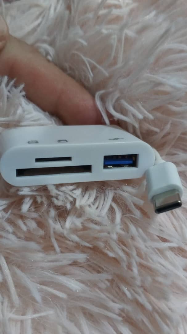 Adaptador tipo C 3 en 1 Multipuerto TF CF SD Lector de tarjetas de memoria - Image 5