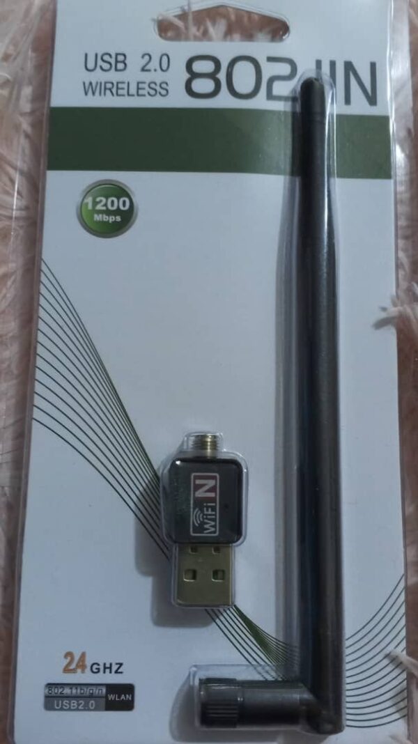 ANTENA RED USB WIFI DE 1200 MBPS CON CD