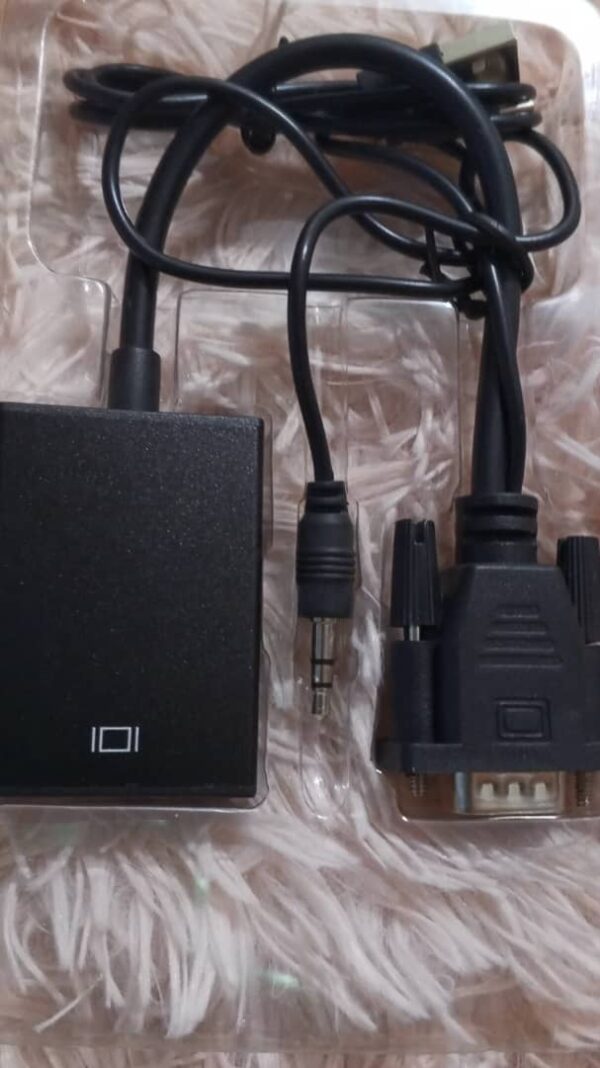 Convertidor Adaptador Vga A Hdmi Vga Macho Hdmi Hembra Pc Tv - Image 2