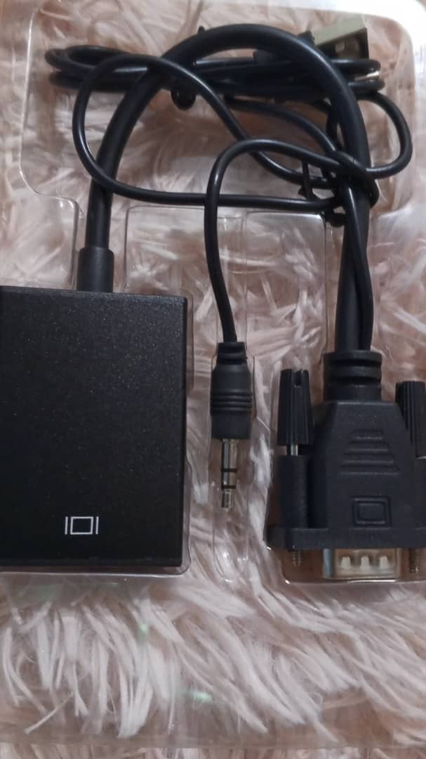 Convertidor Adaptador Vga A Hdmi Vga Macho Hdmi Hembra Pc Tv - Image 2
