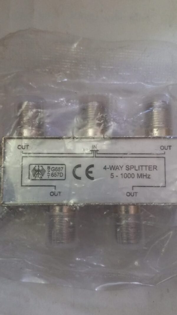 Splitter Distribuidor  4 VIAS 5-1000 MHZ Coaxial