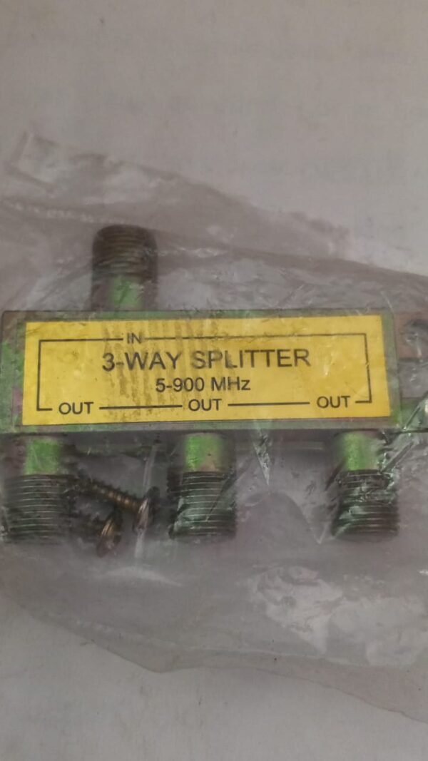 Splitter De 3 Vias, 1 in 3 out, Cable Coaxial