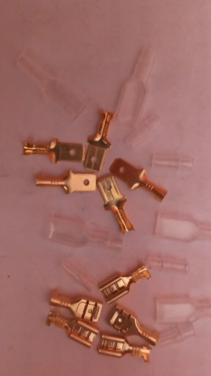 Terminales De Engarzado Aislados, 5 pares Conectores De Cable Eléctrico De Sellado, Kit Surtido De Conectores De Terminal De Pala,