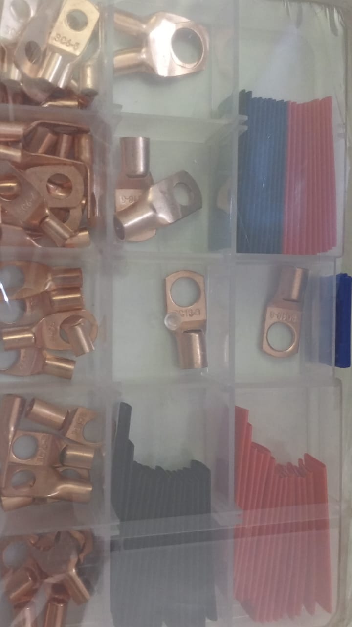 kit de crimpado de cables automotrices - Conectores de terminales de anillo de cobre estañado universales, sin carga, no se requiere batería, para varios modelos de automóviles - Image 3