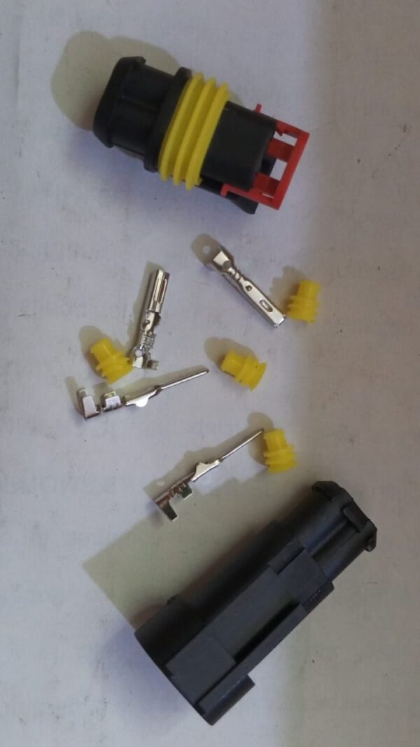 Conectores Eléctricos de 2 Pines, Enchufes Macho y Hembra para Coches