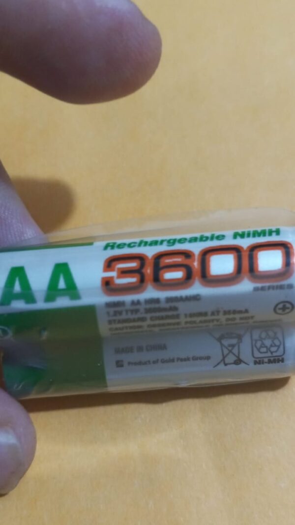Baterías recargables 100% para fotos, 20 piezas, 1,2 V, AA, 3600mAh, Ni-Mh 2A, - Image 2
