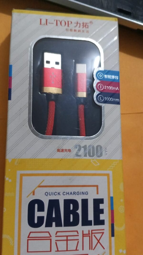 Cable tipo C li-top 2100mah de 1 metro - Image 4