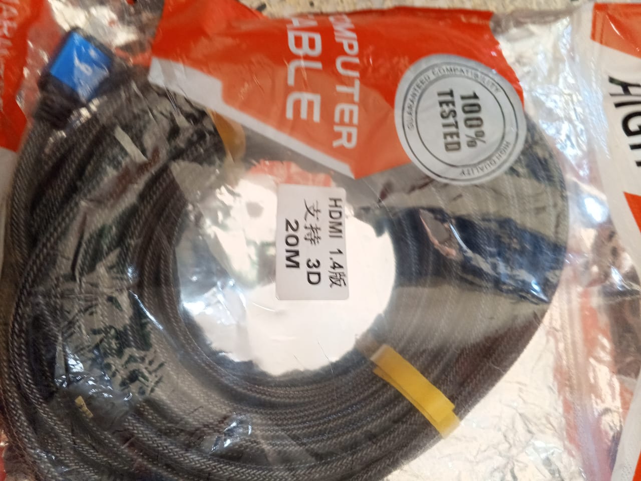 Cable Hdmi 20 Metros Full Hd 4k 3d 1.4v Tv Naylon Profesional - Image 10