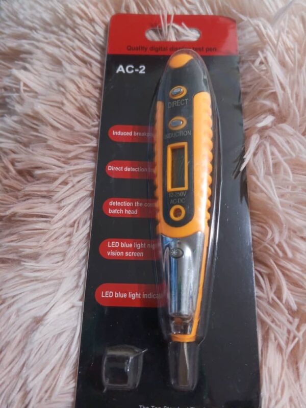 Detector De Voltaje Digital Tipo Destornillador 12v-250v