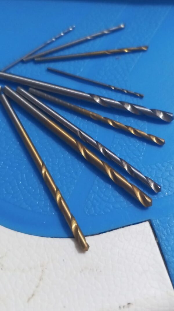 mechas para taladro recubiertas de titanio, juego de brocas de acero de alta velocidad HSS, herramientas eléctricas de alta calidad, 1/1, 5/2/2, 5/3mm 9 unidades - Image 2