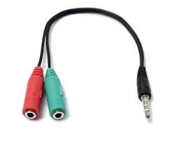 Adaptador de audio de 2 hembra a 1 macho de 3.5mm para auriculares y micrófonos - Image 3
