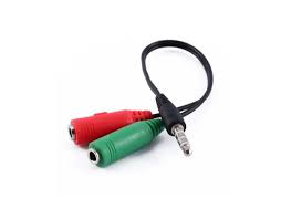Adaptador de audio de 2 hembra a 1 macho de 3.5mm para auriculares y micrófonos