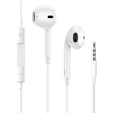 Audifonos de Telefono Celular Con Cable Tipo iPhone Blancos