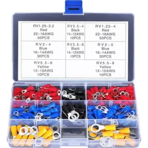 Kit Terminales Electricos Aislados Surtidos Calidad Kit