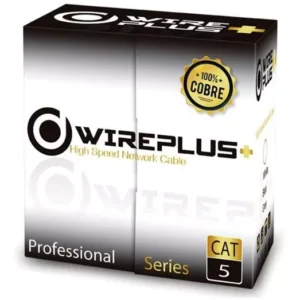 Cable Utp Cat5E 100m 100% Cobre Wireplus+ Exteriores - Alta calidad y resistencia para uso en exteriores