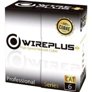 Cable Utp Cat6 100m 100% Cobre Wireplus+ Exteriores - Cable de Red  para  Exteriores