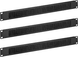 Panel Pasa Cables Organizador Con Cepillo 1u para rack - Image 2