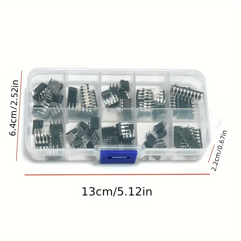 circuito  Chips DIP con NE555, LM324 y Más - Componentes Electrónicos Versátiles para Proyectos DIY Kit de 85 piezas - Image 6