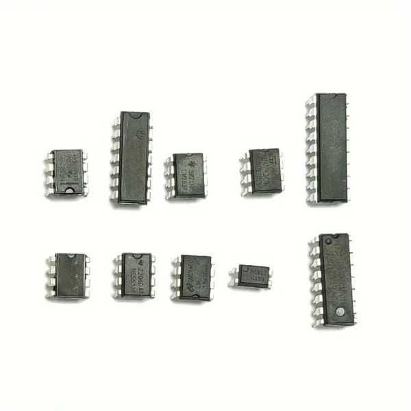 circuito  Chips DIP con NE555, LM324 y Más - Componentes Electrónicos Versátiles para Proyectos DIY Kit de 85 piezas - Image 3