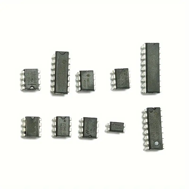 circuito  Chips DIP con NE555, LM324 y Más - Componentes Electrónicos Versátiles para Proyectos DIY Kit de 85 piezas - Image 3