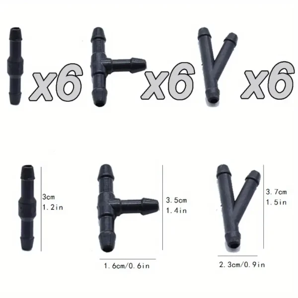 Conectores en Y para Lavaparabrisas: Ideal para Aire, Combustible, Agua, Gasolina - Image 4