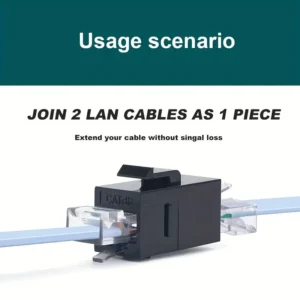 coupler de red cat 6 rj45 hembra  hembra modelo nuevo