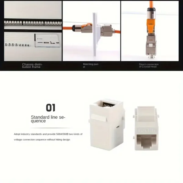 coupler de red cat 6 rj45 hembra  hembra modelo nuevo - Image 3