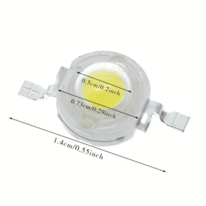 diodos LED súper brillantes de 3V-3.4V 1W, blanco frío, iluminación empotrada de alta potencia color BLanco