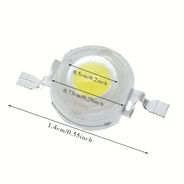 diodos LED súper brillantes de 3V-3.4V 1W, blanco frío, iluminación empotrada de alta potencia color BLanco