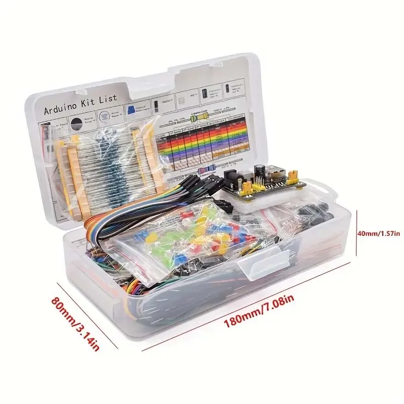 Kit de inicio Electronica para proyectos de bricolaje de 830 piezas - Image 2