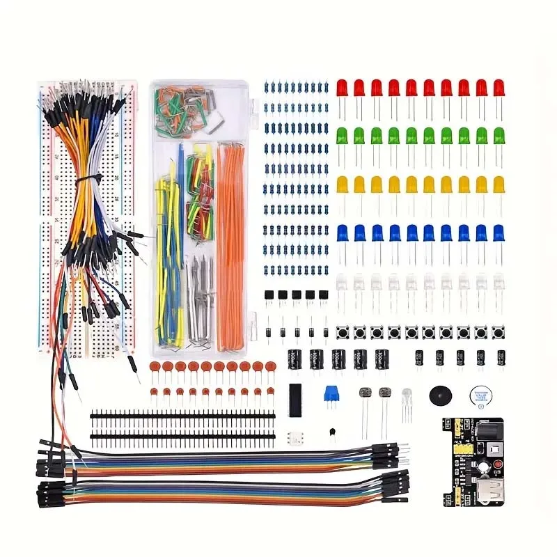 Kit de inicio Electronica para proyectos de bricolaje de 830 piezas - Image 3