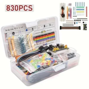 Kit de inicio Electronica para proyectos de bricolaje de 830 piezas
