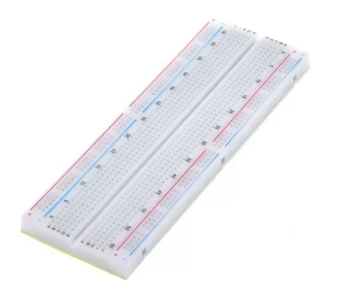 Protoboard MB-102 de 830 puntos sin soldadura para prototipos electrónicos