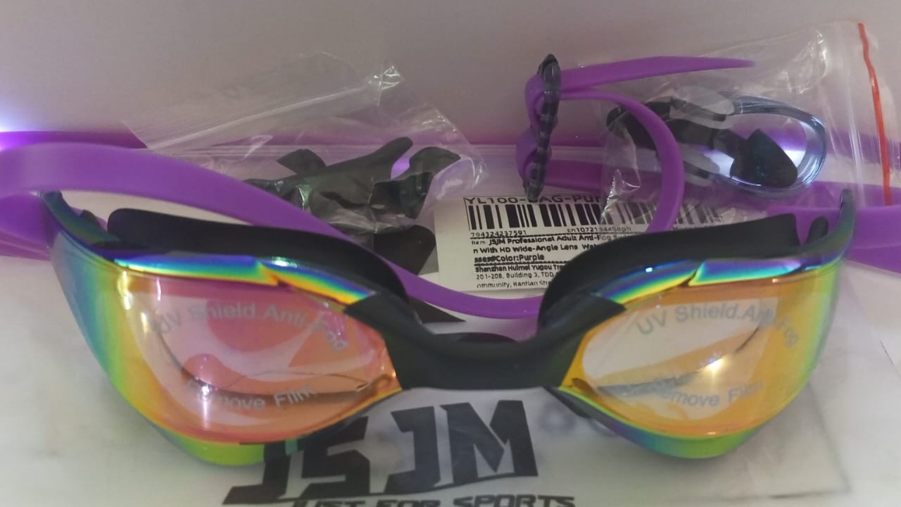 Lentes de natacion JSJM protección UV para hombres y mujeres gafas de natación de silicona ajustables impermeables - Image 12
