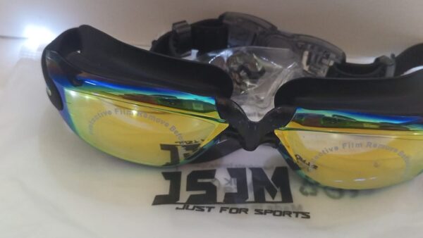 Lentes de natacion JSJM protección UV para hombres y mujeres gafas de natación de silicona ajustables impermeables - Image 14