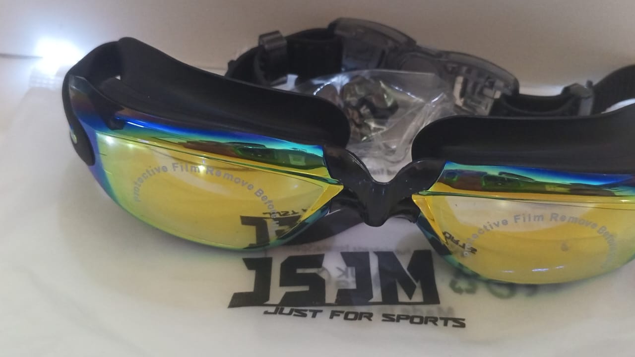 Lentes de natacion JSJM protección UV para hombres y mujeres gafas de natación de silicona ajustables impermeables - Image 14