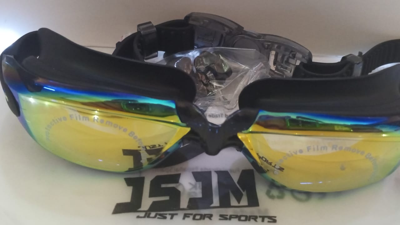 Lentes de natacion JSJM protección UV para hombres y mujeres gafas de natación de silicona ajustables impermeables - Image 16