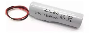 Batería 18650 3.7v Recargable Pila Linterna Con Cable