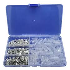 Kit Terminales Electricos Con Forro Forrado Aislado 300 Pcs